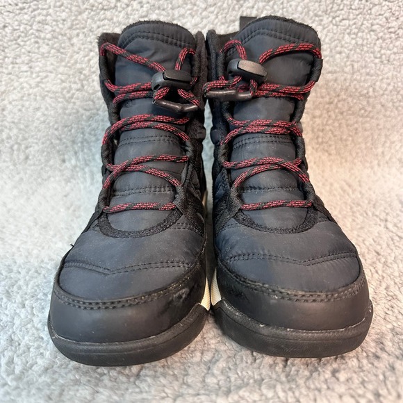 Sorel Insulted Ankle Boots Girls Kids size 3 Black Hiking Trail Outdoor Shoes - Picture 4 of 11